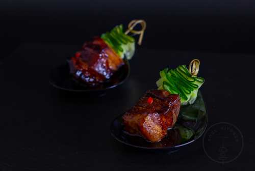 Caramelized pork bacon with Vietnamese sauce