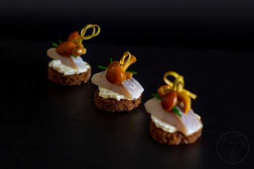 Herring snack with stumps